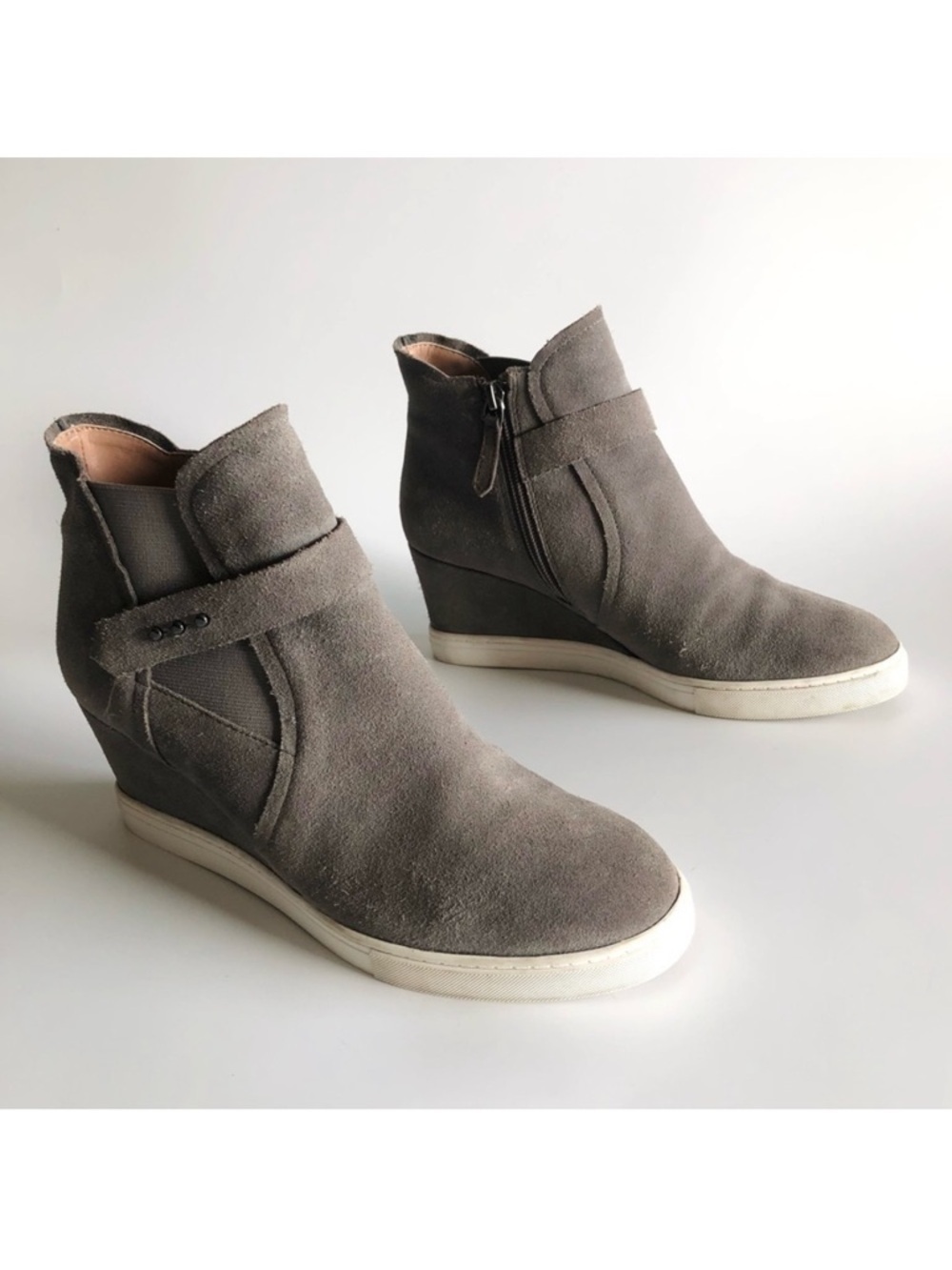 Paolo Freshton Suede Wedge Sneakers